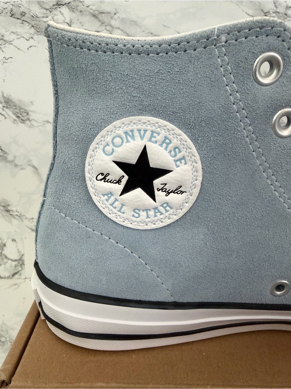 Converse Chuck Taylor All Star Pro Hi CONS Shoes Baby Blue Women’s Size 10.5 - Picture 3 of 9